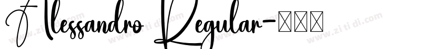 Alessandro Regular字体转换